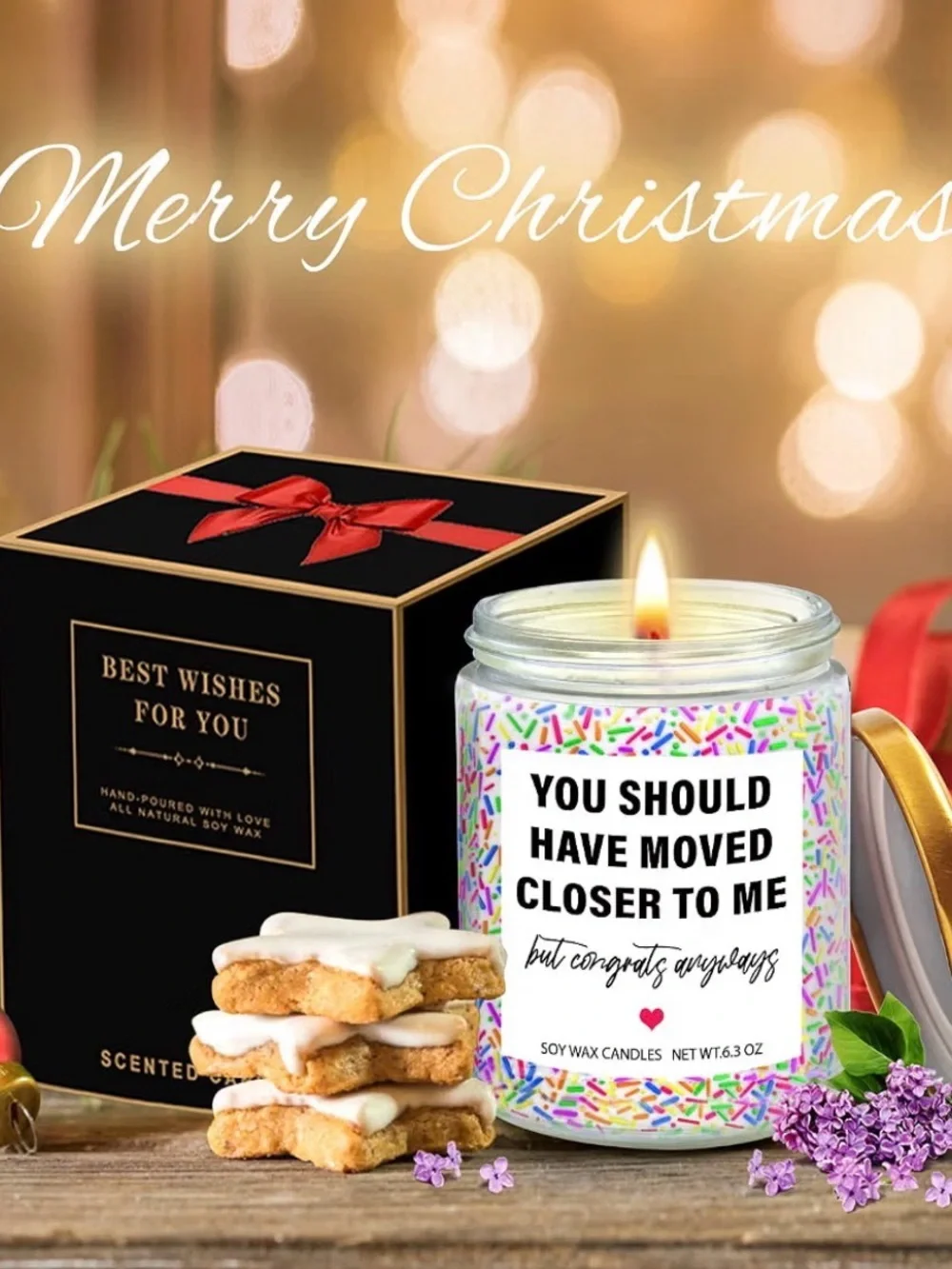 Funny Soy Wax Candle “You Should Have Moved Closer to Me” | Housewarming Gift 🕯️